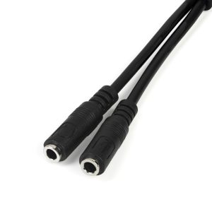 StarTech MUYHSMFF, ION to 2x 3 Position 3.5mm Headset Splitter Adapter - M/F - Headphone / Microphone Combo Jack Splitter - Y Cable