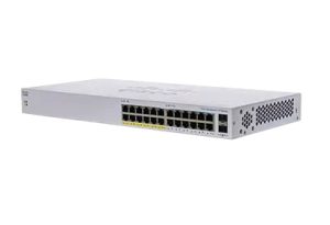 Cisco CBS110-24PP-AU, Business Ethernet Switch, 100W, 24x GbE PoE Port, 2xSFP Port, Unmanaged, Modular, 2 Layer, Rack-Mountable, Lifetime Limited Warranty