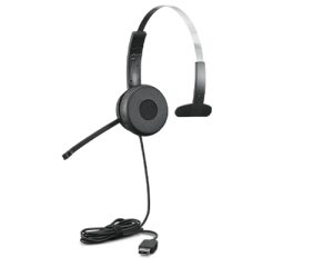 Lenovo 4XD1B61617, 100 Mono USB Headset, USB-A, Cable Length: 1.8m, Black, 1 Year Warranty