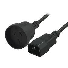 8Ware Power Extension Cable 15cm 3-Pin AU to IEC C14 Female to Male for UPS