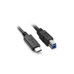 8Ware USB-C to USB-B Cable 1m Type-C to B Male to Male Black 10Gbps