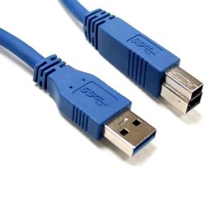 8Ware USB 3.0 Printer Cable 3m Type A to Type B Male to Male for External HDD Hard Drive Printer Scanner USB Hub Docking Station Blue Color