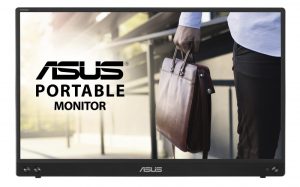 Asus MB16ACV, ZenScreen, Portable Monitor, 15.6" IPS LED, 1920x1080, 16:9, 5ms, 1xUSB-C, Tilt, 3 Year Warranty