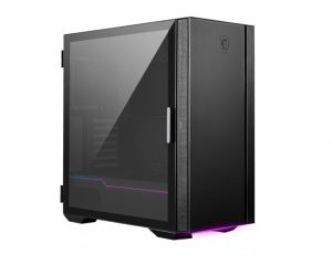 MSI MPG QUIETUDE 100S, Mid-Tower, Tempered Glass, Drive Bays: 2x3.5", 2x2.5", Expansion Slot: 7, Motherboard Support: ATX/Micro-ATX/Mini-ITX, Pre-Installed Fan: 1x120mm, Black, 1 Year Warranty