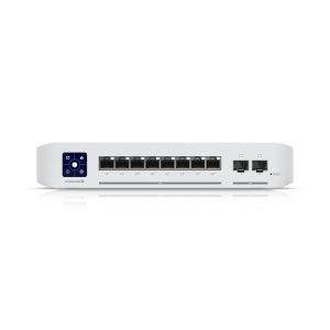 Ubiquiti Switch Enterprise 8-port PoE+ 8x2.5GbE, Ideal For Wi-Fi 6 AP, 2x 10g SFP+ Ports For Uplinks, Managed Layer 3 Switch