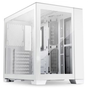 Lian-Li PC-O11DMI-SNOW, O11-Dynamic, Mini-Tower, Tempered Glass, Drive Bays: 2x3.5", 2x2.5", Expansion Slot: 7, Motherboard Support: Mini-ITX/Micro-ATX/ATX, Snow White, 1 Year Warranty