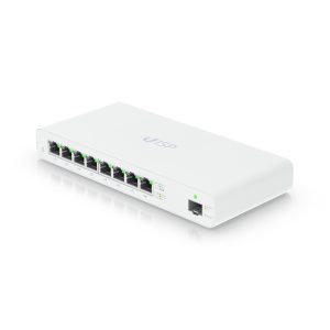 Ubiquiti UISP-S, Gigabit PoE Switch for MicroPoP Applications, 110W, 8xGbE Ports, 1xSFP Port, Fanless, 1 Year Warranty