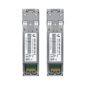 Ubiquiti UFiber 10Gbps Multi-Mode Optical Module, SFP+, 2-Pack(2 Connectors ), Duplex LC connector, Connection up to 300 m