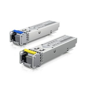 Ubiquiti UFiber1 Gbps Bidirectional Single-Mode SFP Module, 20-Pack, Up 3km Distance,Simplex LC Connector, Fiber Cable Not Include