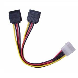 Astrotek Internal Power to SATA Molex Cable - 4 pins to 2x 15 pins 18AWG RoHS