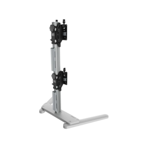 Atdec Super Heavy-Duty Dual Stacked Mount on Freestanding Base - Silver