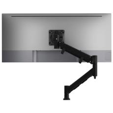 Atdec Single Monitor Heavy-Duty Dynamic Arm - Grommet Clamp - Black