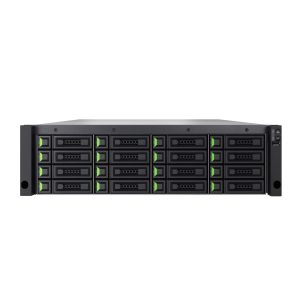 QSAN XCubeNXT XN8116D_8C NXT, Dual Controller, Intel 8-core Xeon, DDR4 32GB, 10GbE SFP+*8, 3U16, GBIC*4, Rail kit, 5-Year Warranty