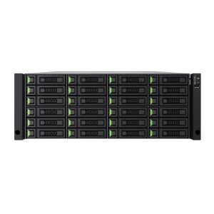 QSAN XCubeNXT XN8124D_8C NXT, Dual Controller, Intel 8-core Xeon, DDR4 32GB, 10GbE SFP+*8, 4U24, GBIC*4, Rail kit, 5-Year Warranty