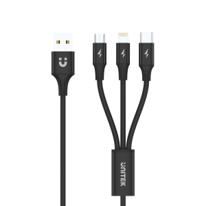 Unitek 1.2m 3-in-1 USB-A to USB-C & More