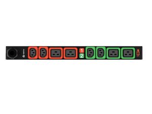 Vertiv Geist C1648L Basic Horizontal PDU, 32A, 230V, 1U, 4x IEC C13, 4x C19 outputs, 3m IEC60309 1P+