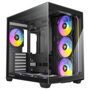 Antec C5 ARGB - Black, Mid Tower, ATX/Micro-ATX/ITX, 270° Tempered Glass, USB-C, 7× PWM ARGB Fans, 360mm Radiator, 2Yr Wty