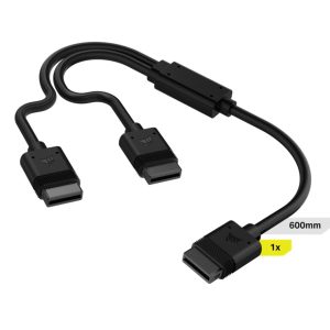 Corsair iCUE LINK 600mm Y-Cable with Straight Connectors - Black