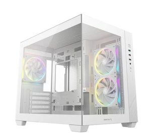 DeepCool CG330 3F WH M-ATX Case - White
