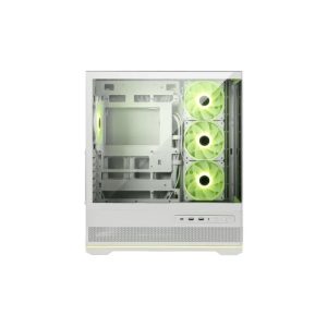 MSI MAG PANO 110R PZ  WHITE Micro ATX Case, 2 x USB 5Gbps , 1x USB C 20Gbps, 1 x Audio-Out / Mic,, 3x 2.5', 2x 3.5', Micro ATX / Mini ITX