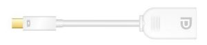 Cabac Mini DisplayPort (M) to DisplayPort (F) Cable - 15cm