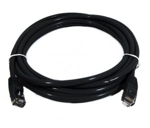8Ware CAT6 Cable 0.25m - Black Premium RJ45 Ethernet Network LAN UTP Patch Cord 26AWG CU Jacket