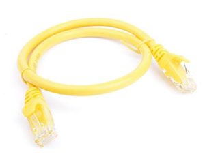 8Ware CAT6 Cable 0.25m - Yellow Premium RJ45 Ethernet Network LAN UTP Patch Cord 26AWG CU Jacket