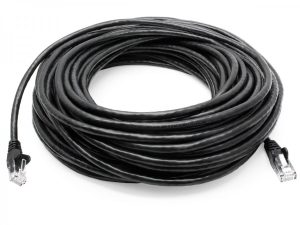 8Ware CAT6 Cable 50m - Black Premium RJ45 Ethernet Network LAN UTP Patch Cord 26AWG CU Jacket