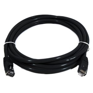 8Ware CAT6A Cable 0.25m (25cm) - Black Premium RJ45 Ethernet Network LAN UTP Patch Cord 26AWG CU