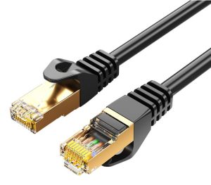 8Ware CAT7 Cable 1m - Black Color RJ45 Ethernet Network LAN UTP Patch Cord Snagless