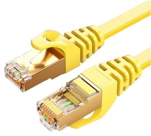 8Ware CAT7 Cable 5m - Yellow Color RJ45 Ethernet Network LAN UTP Patch Cord Snagless Flat Cable