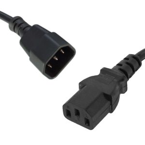 8Ware Power Cable Extension Cord 2m IEC C14 to C13 Male to Female