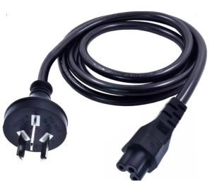 8ware 1m AU Power Lead Cord Cable 3-Pin AU to ICE 320-C5 Cloverleaf Plug Mickey Type Black Male to Female 240V 7.5A 3 core Notebook/Laptop AC Adapter