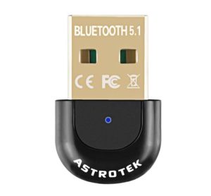 Astrotek Mini USB Bluetooth Receiver Dongle Wireless Adapter V5.1 3Mbps for PC Laptop Keyboard Mouse Mobile Headset Headphone Speaker