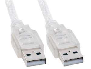 Astrotek 2m USB 2.0 Cable - Type A Male to Type A Male Transparent RoHS