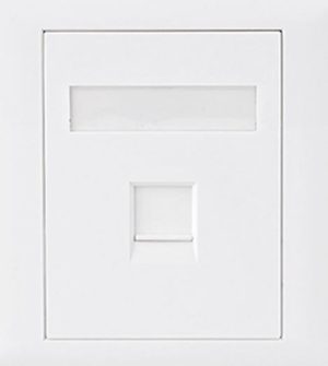 Astrotek CAT6 RJ45 Network Wall Face Plate 86x86mm 1 Port Socket Kit