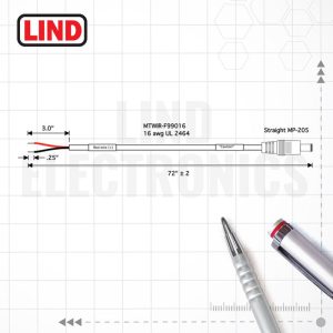 Lind CBLIP-F00058 Bare Wire Input Power Cable