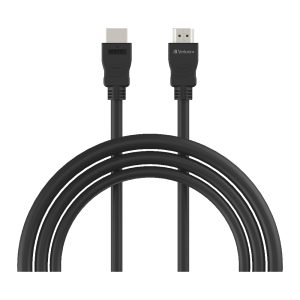 Verbatim HDMI 1.4b Cable 1m - Support 4K FHD, 3D Compatible, Audio Return Channel (ARC) High Performance Premium Cable. Black Colour