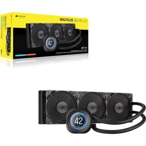 Corsair NAUTILUS 360 RS LCD Liquid CPU Cooler - Black