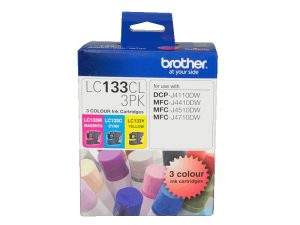 Brother LC133 CMY Colour Ink Cartridge Pack