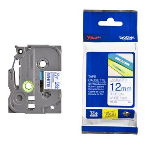 Brother TZe-233 12mm Blue on White P-Touch Tape