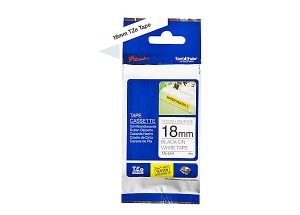 Brother TZe-S241 18mm Black on White Extra Strength Adhesive Tape