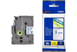 Brother TZE-223 Blue on White TZe Tape 9mm