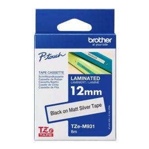Brother TZE-M931 12mm Black on Silver Matt TZe Tape