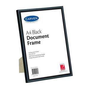 Carven A4 Document Frame - Black