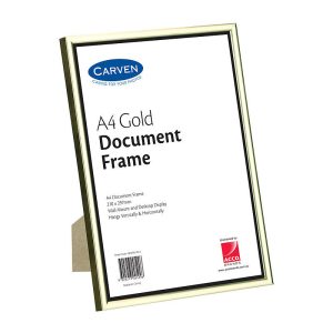 Carven A4 Document Frame - Gold