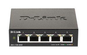 D-Link DGS-1100-05V2 5-Port Gigabit Smart Managed Switch