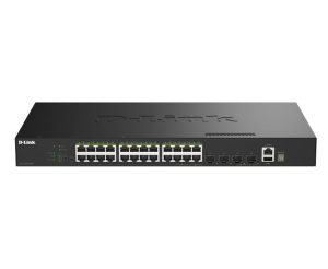 D-Link DGS-1530-28P 28-Port Gigabit Smart Managed Stackable PoE+ Switch