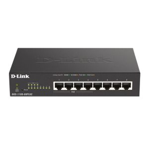 D-Link DGS-1100-08PLV2 8-Port Gigabit Smart Managed PoE Switch