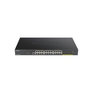 D-Link DGS-1250-28XMP 28-Port Gigabit Smart Managed PoE+ Switch